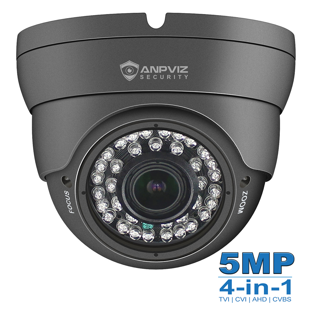 Anpviz Mp In Cctv Security Camera Grey Bnc Mm Vari Focal