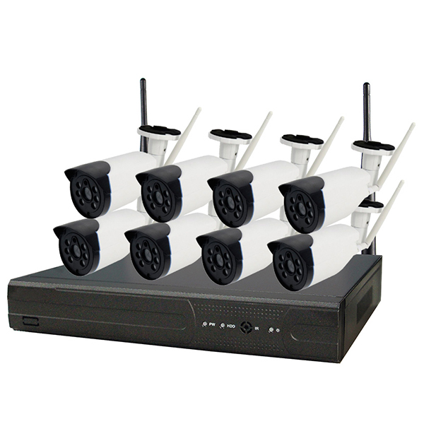 8CH Bullet Wireless IP Camera Kit