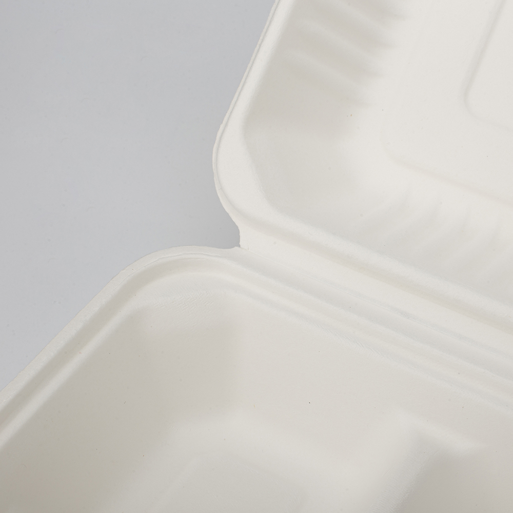 GeoTegrity Biodegradable 3 Compartment Disposable Food Container