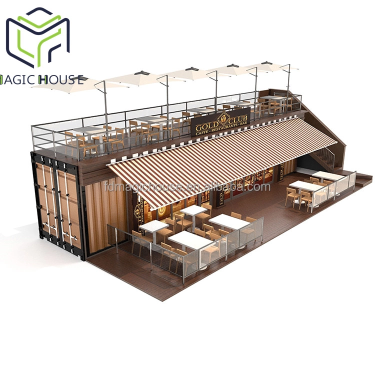 Prefabricated Container Coffee Shop Cafe House Luxury Container