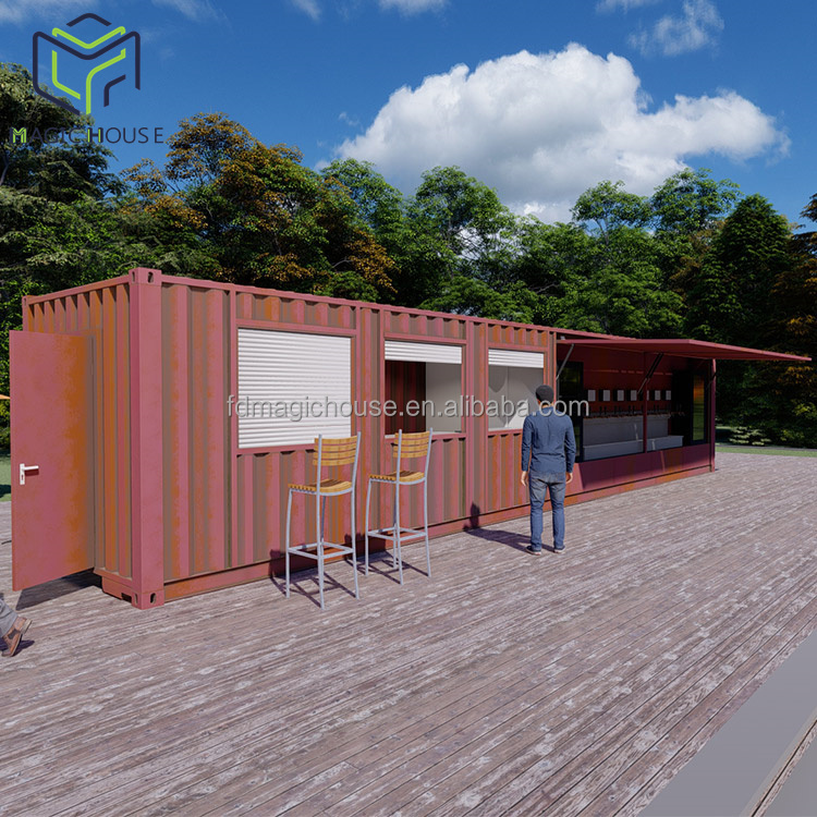 Prefabricated Container Coffee Shop Cafe House Luxury Container