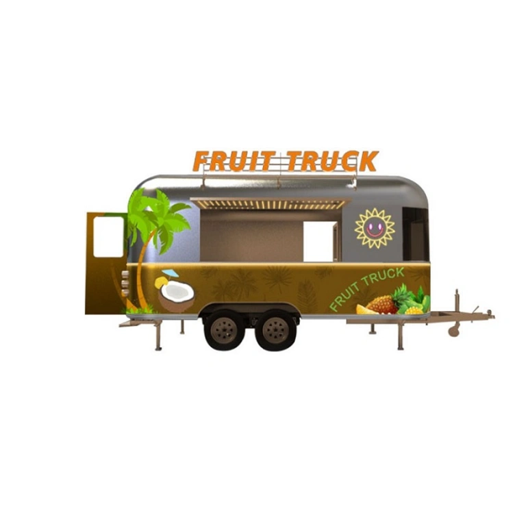 Square Mobile Food Trailer