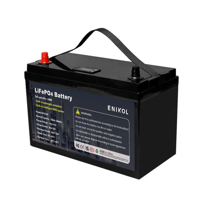 ENIKOL - Modello base Energia solare Batteria al litio 12v 100ah Batterie  al litio Lifepo4 Batteria 100ah