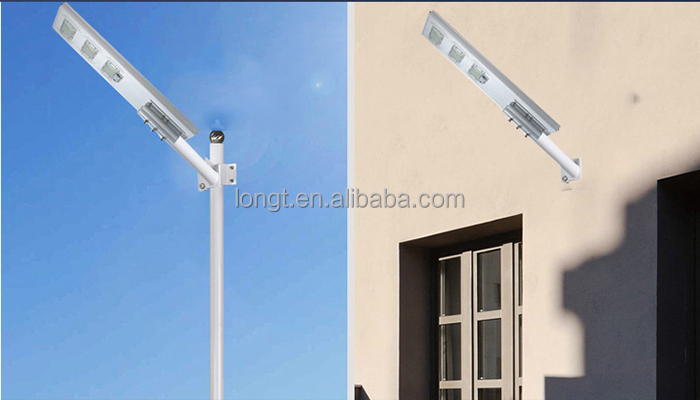 Factory Price Road Lamp Integrated 50w 100w 150w 200w 250w IP65 outdoor all in one solar street light Led Lighting