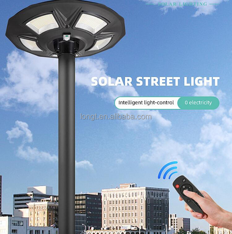 Factory Price UFO150w250w IP65 outdoor all in one solar street light Led Lighting garden lamp