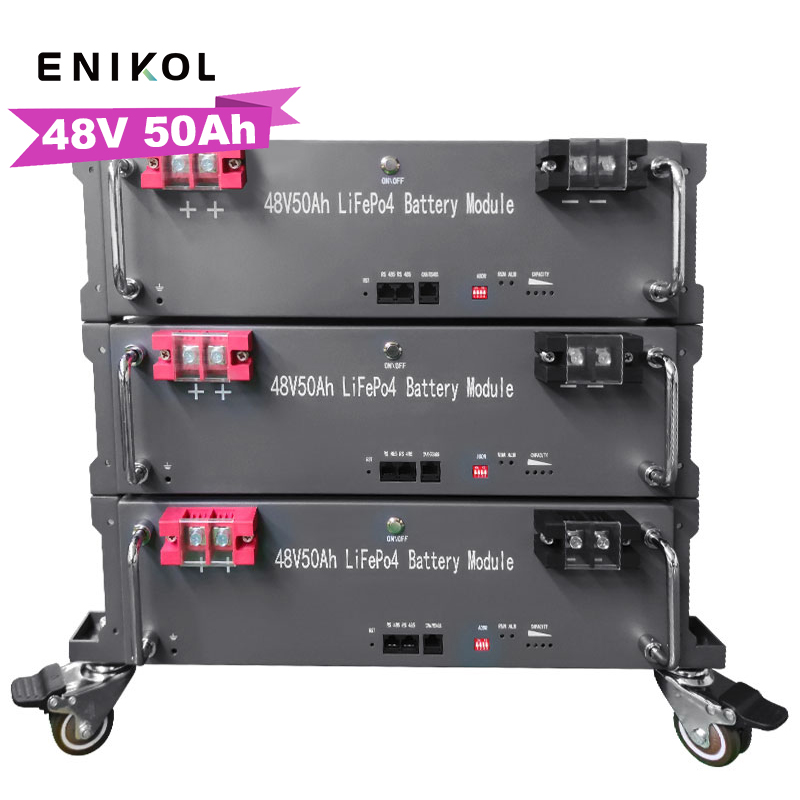 ENIKOL - Batteria montata su rack Batterie al litio intelligenti per  sistemi solari Batteria 48v 50ah Batteria