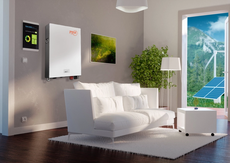 Pine - Wall Mounted Solar Energy Storage Battery 48v 51.2v 100ah 200ah 5kwh 10kwh Lithium Ion Lifepo4 Batteries Powerwall 10Kwh powerwall  in  Shenzhen