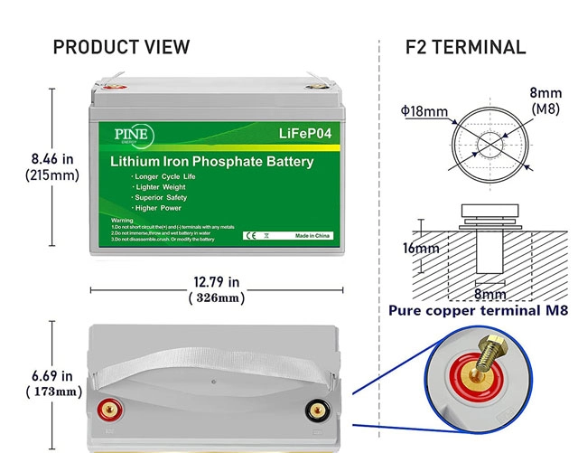 Pine - Custom Cheap 99% Efficiency Batteries Long Life Lifopo4 12volt Lithium Ion Battery 12V Lifepo4 battery factory