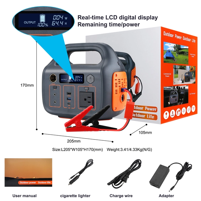 Pine - Portable Power Station Emergency Home Portable Solar Power Station Lifepo4 Battery Portable Power Portable power station factory