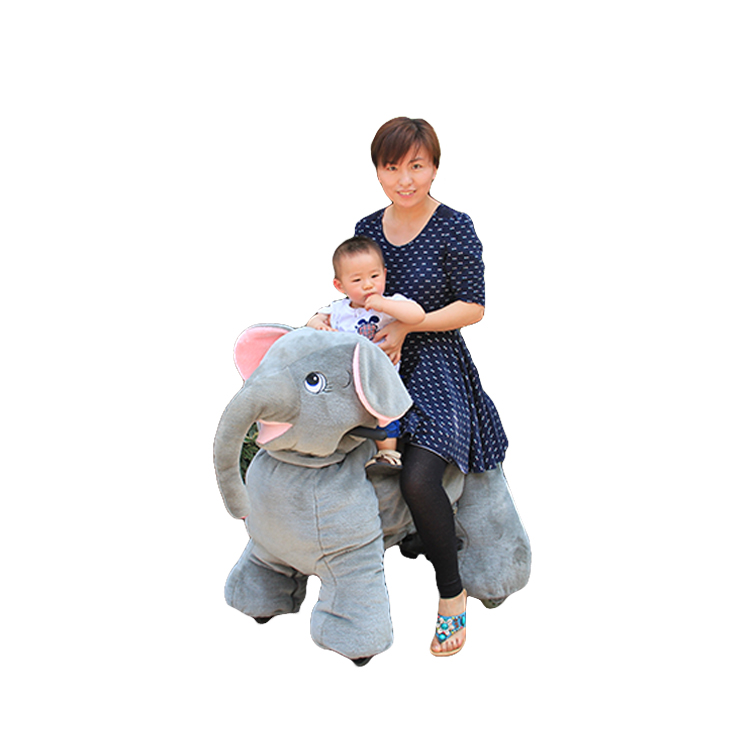 Lulu Toy Car - Kids Coin Operated Elephant Rider Animal Electric Four ...
