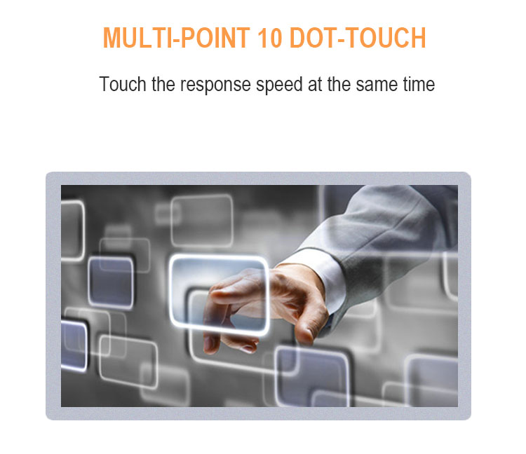 High resolution multi touch screen Android tablet kiosk ads player