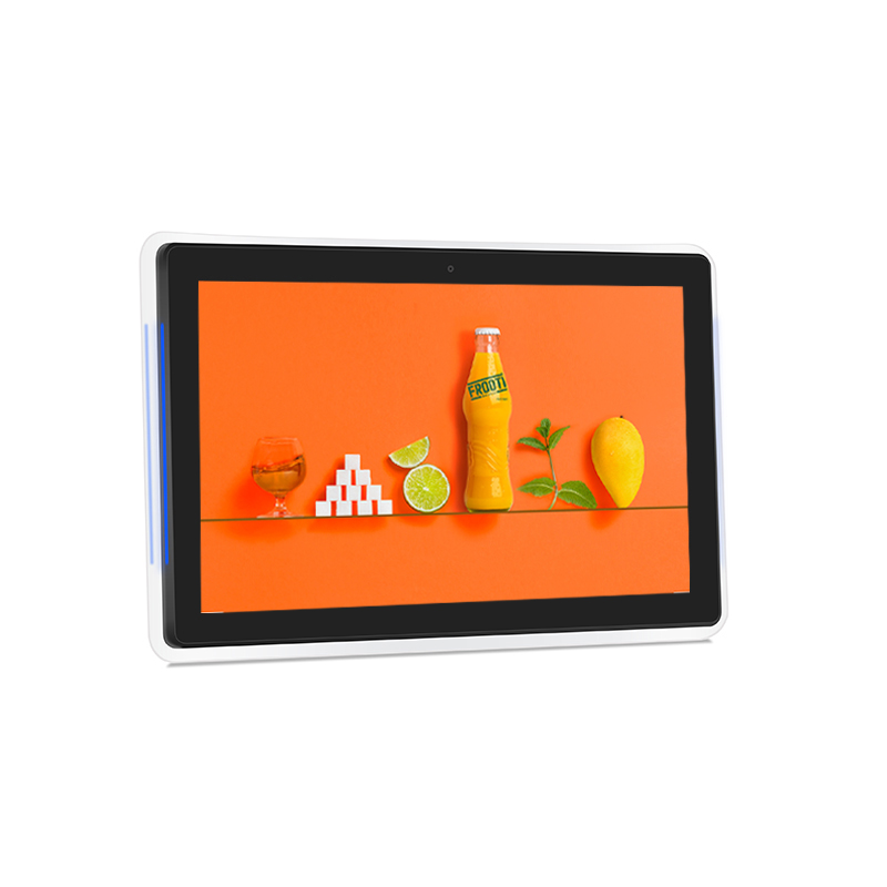 Open source 10.1inch mini pc for digital signage Android with LED light bar indicator