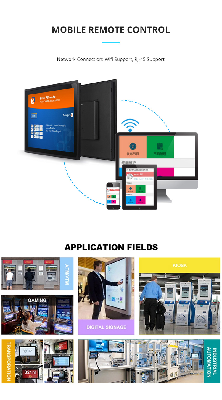 Demand Custom 4G 64G Wins 7 200 Hz Advertising Players for Taxi Bus