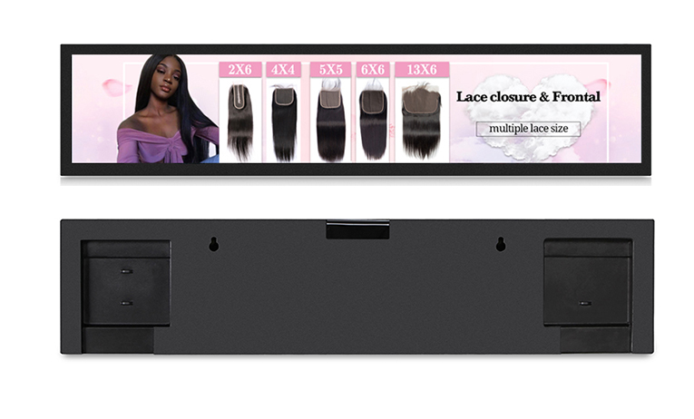 28inch Retail store usage commercial ultra stretched screen wholesaler