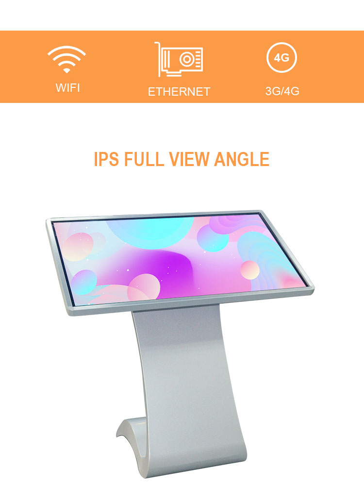 High resolution multi touch screen Android tablet kiosk ads player