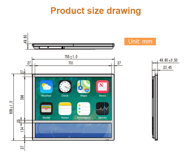 Best quality full HD lcd video ad player elevator advertising display digital signage