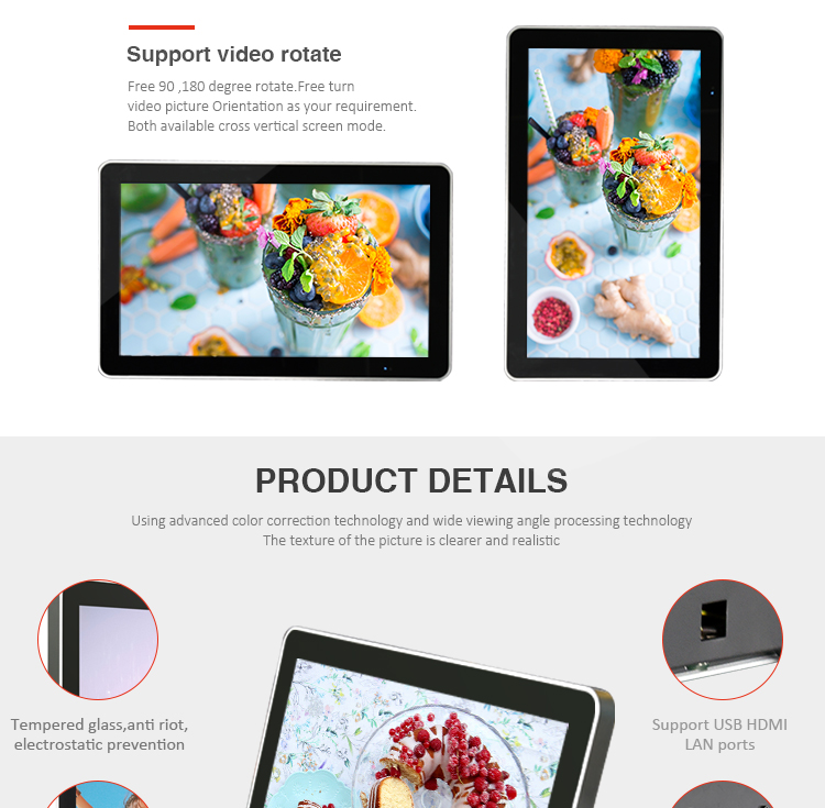 Replacement lcd tv screen lcd android advertising player monitor touch screen for shopping mall