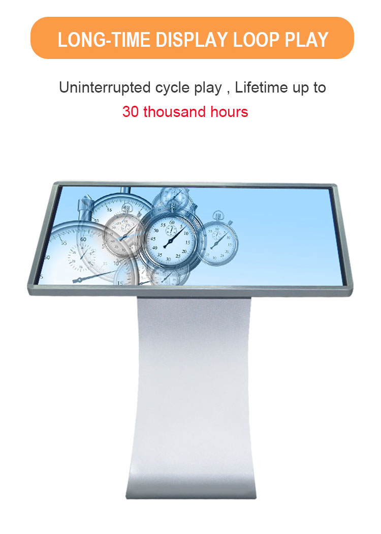 High resolution multi touch screen Android tablet kiosk ads player