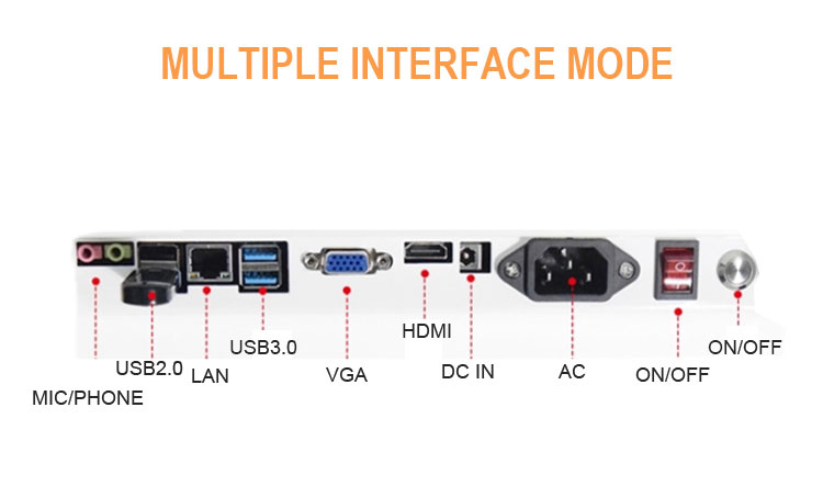 High resolution multi touch screen Android tablet kiosk ads player