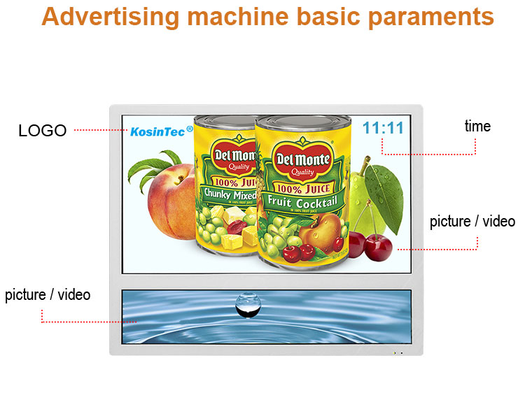 Best quality full HD lcd video ad player elevator advertising display digital signage