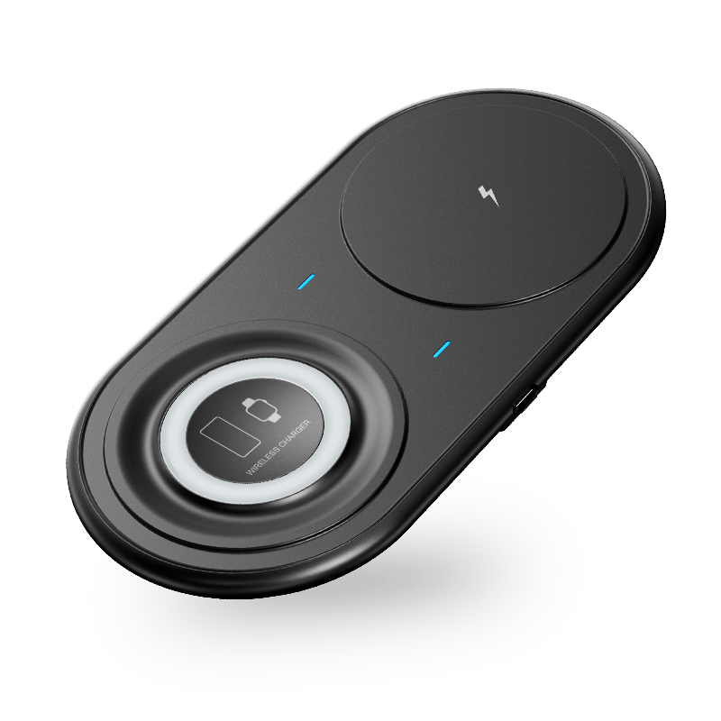 Badu 10w 3 In 1 Qi Wireless Charger Earphone Watch And Mobile Phone supply-china-hot-sale-magsafe-wireless-charging-mobile-power-supply