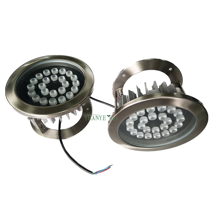 Lámpara LED RGB Sumergible 36W - DC12V - IP68 - Acero Inoxidable