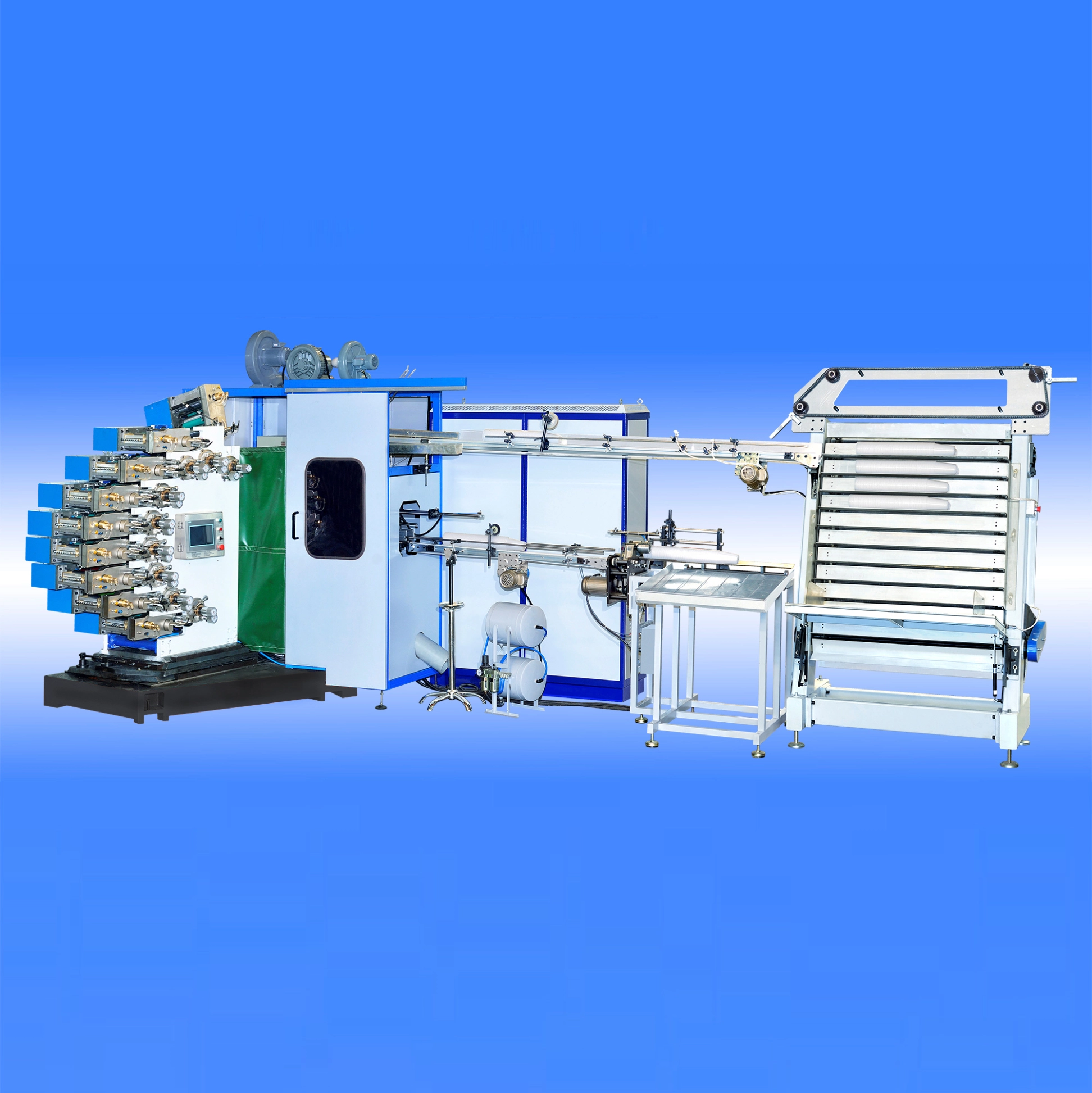 9 Colors Plastic Cup Printing Machine Automatic Offset Tea Coffee Cup Printer