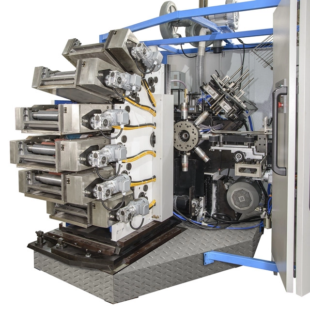 Automatic 6 color curved surface offset disposable plastic cup printer for sale