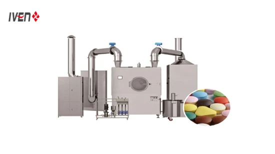 IVEN - Industries pharmaceutiques et alimentaires Machine d'enrobage de comprimés de sucre/film/équipement de revêtement et de polissage de comprimés Machine d'enrobage de comprimés