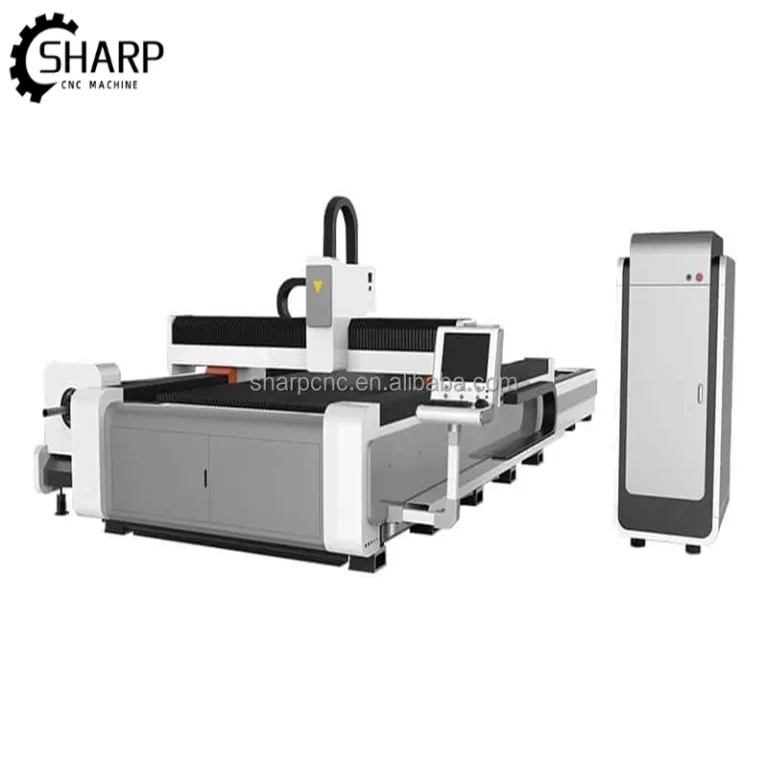 SHARP 3015 4015 Single Tube Welded Structure 2kw 3kw Cnc Metal Fiber Laser Cutting Machine LASER CUTTING MACHINE