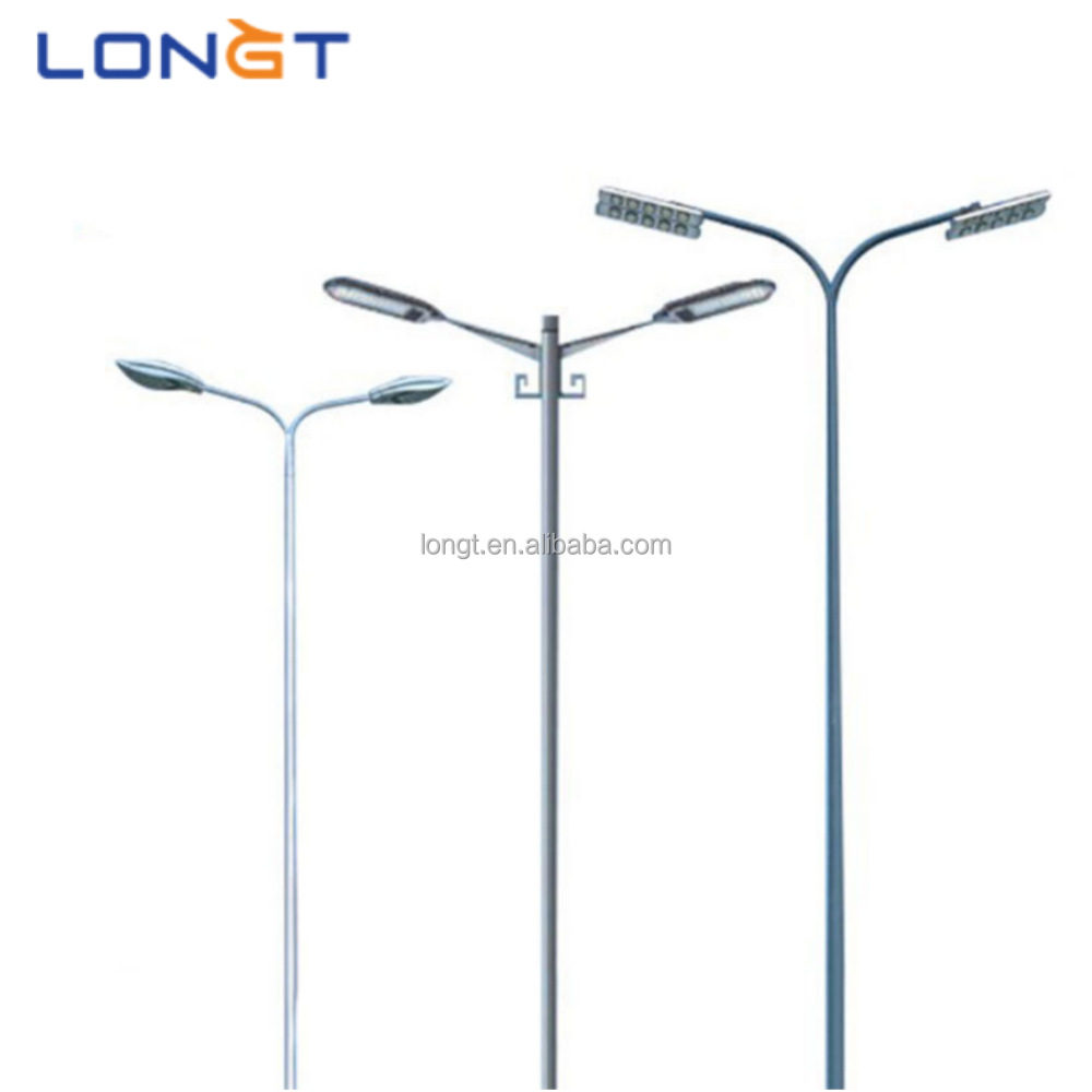 outdoor 3-15m Octagonal Conical Led High Mast Flood Garden Stadium Light Poles For High Pole