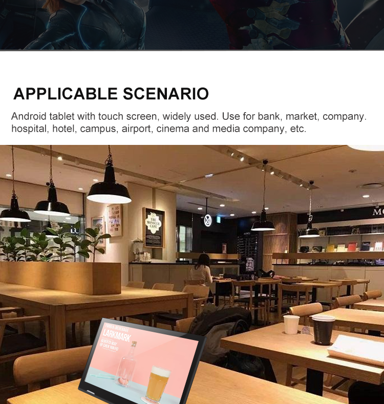 Mini size 7inch network advertising sign boards lcd portable digital signage