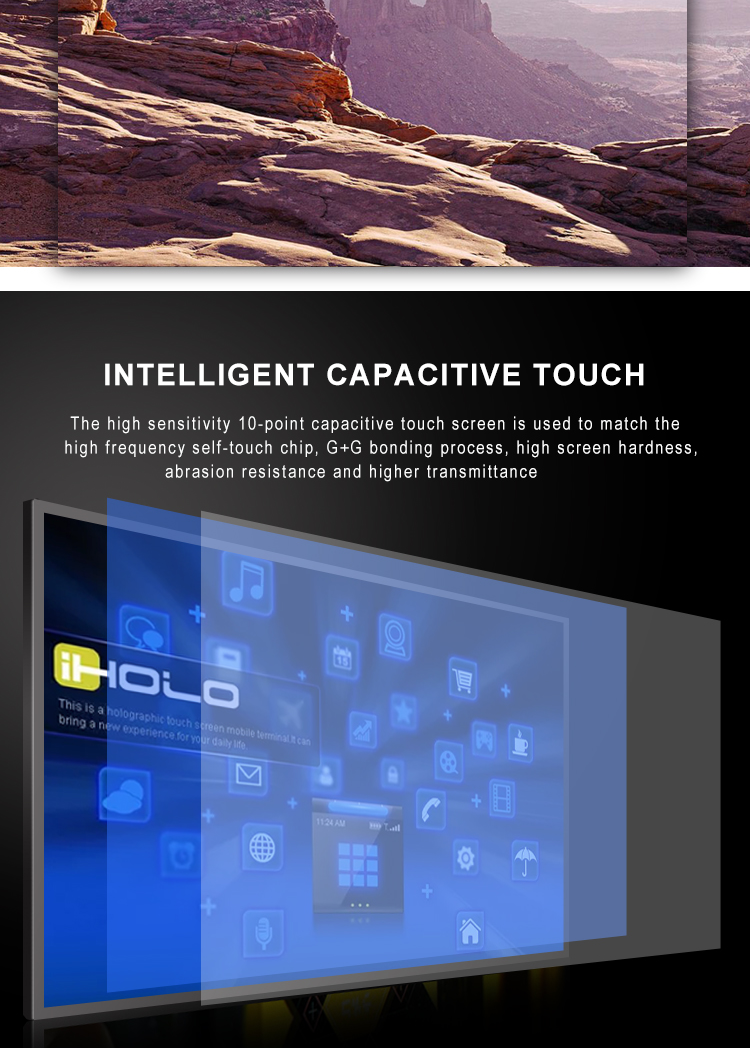 Mall display 21.5 inch LCD screen for digital advertising signage poster totem