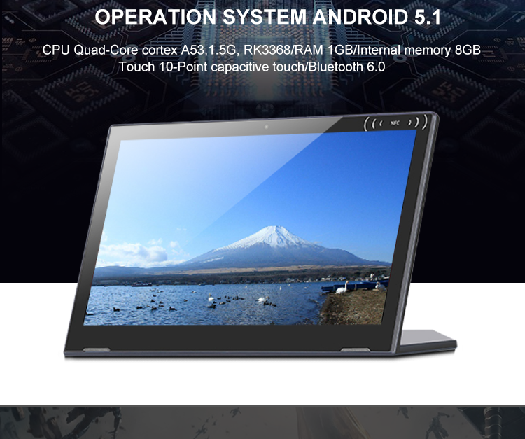 Mini size 7inch network advertising sign boards lcd portable digital signage