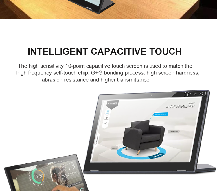 Mini size 7inch network advertising sign boards lcd portable digital signage