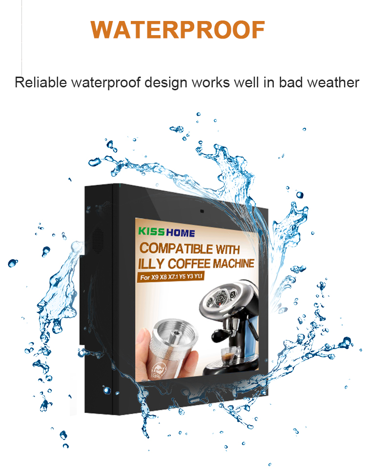 43inch wall mounted LCD screen panel advertising equipment for outdoor application