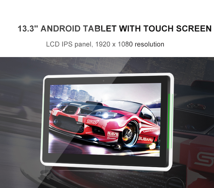 Display advertising 13.3inch video display screen panels bluetooth