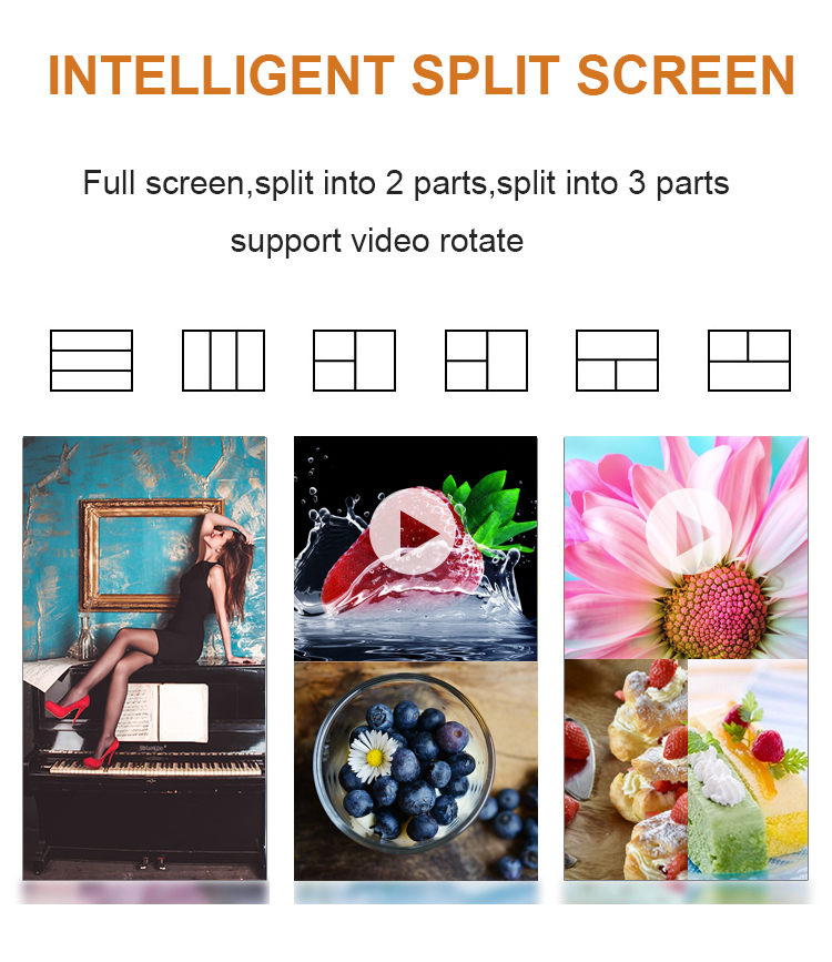 43inch wall mounted LCD screen panel advertising equipment for outdoor application