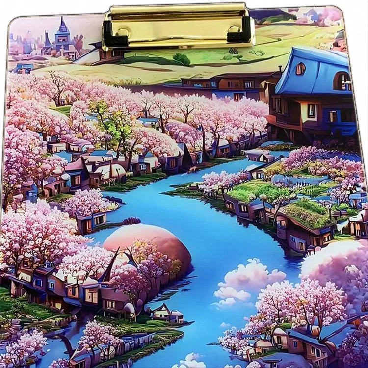 Plastic Clipboards Cute Custom Pattern A4 Standard Size acrylic clipboard 1