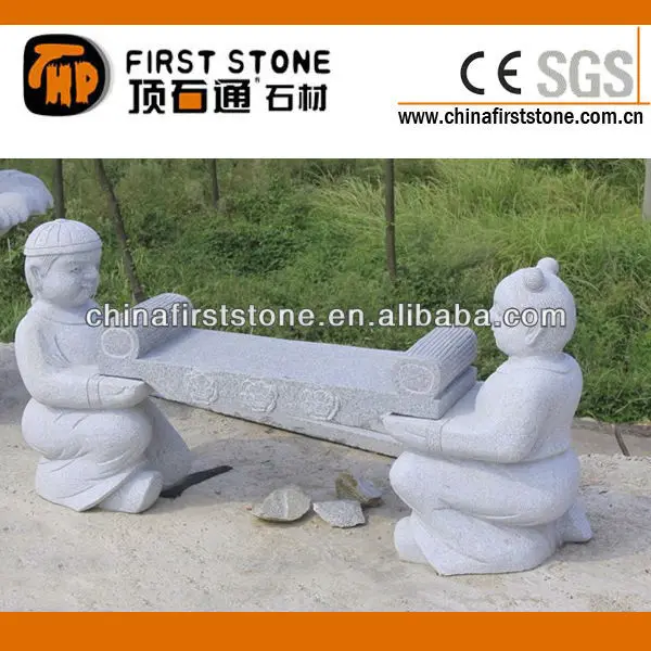 Wholesale White Grey Granite Garden Bench Seat Cheap Patio Benches