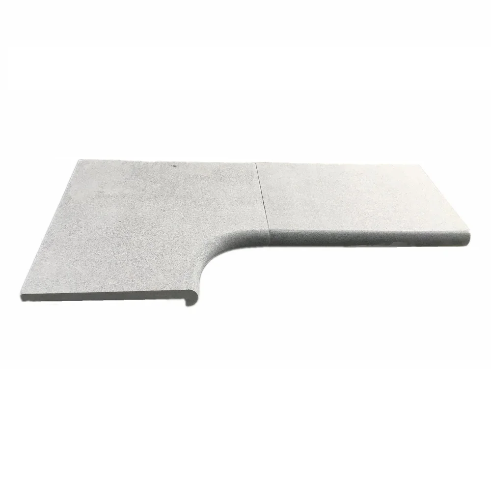 G633 White Granite Stone Swimming Pool Corner Border Coping Tile
