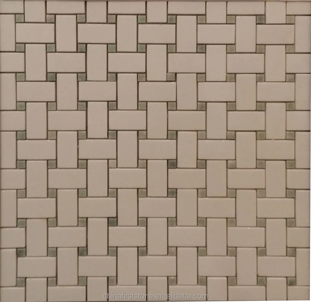 FSMT-HCM014-128-P Woven Shape Marble Mosaic