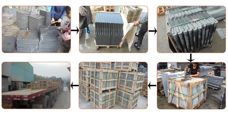 Chinese Grey Granite Exterior Straight Edge Pool Capping