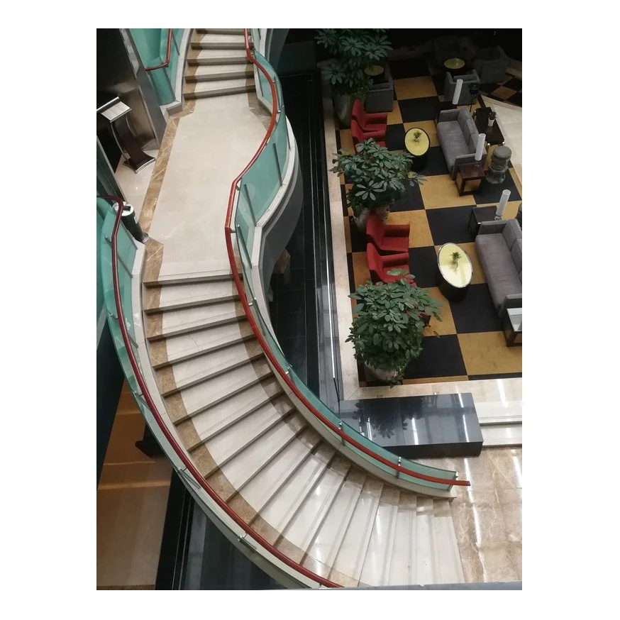Economic China East White Marble Home Stair Nosing Tiles For Stairs Step