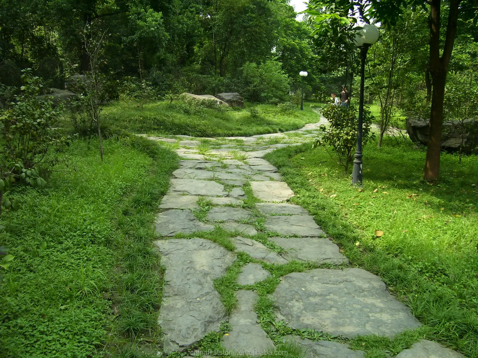 Golden Yellow Granite Garden Stone Step Round Stepping Stones Lowes