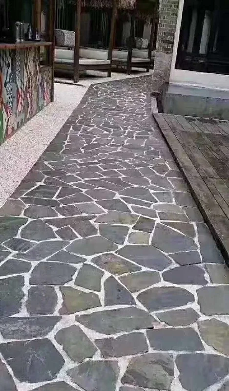 Outdoor Rustic Slate Irregular Paving Tiles