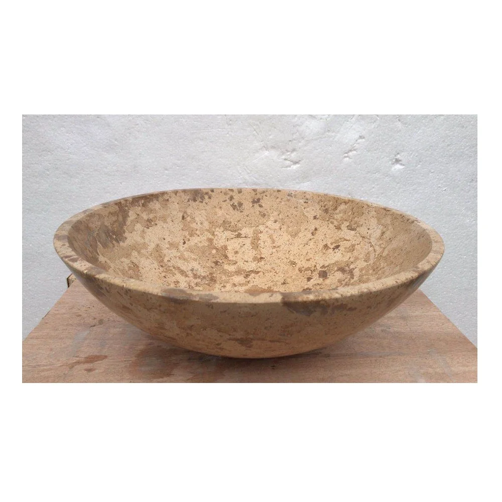 China Manufacturer Wholesale Beige Travertine Bathroom Wash Basin Square Lavabo