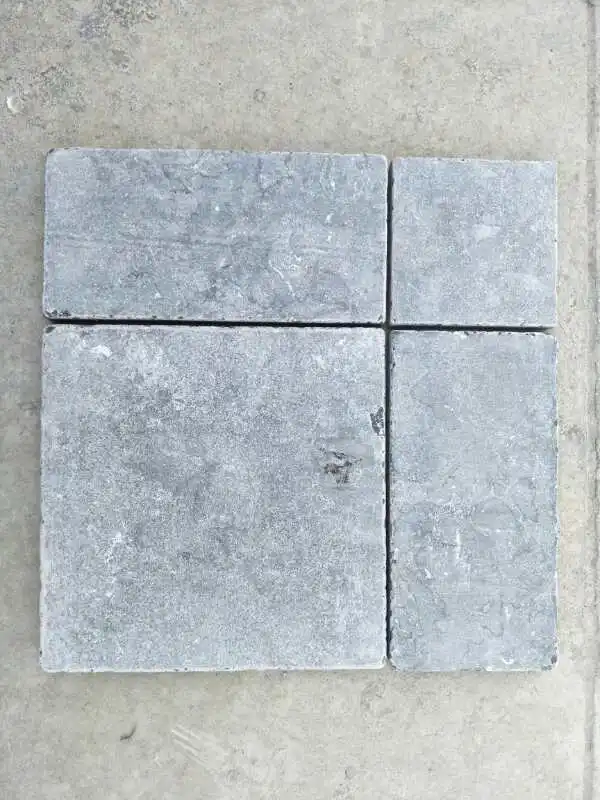 Famous Limestone Blue Stone Tumbled Limestone Decking Tiles 300X300, Outdoor Patio Flooring Deck Tile