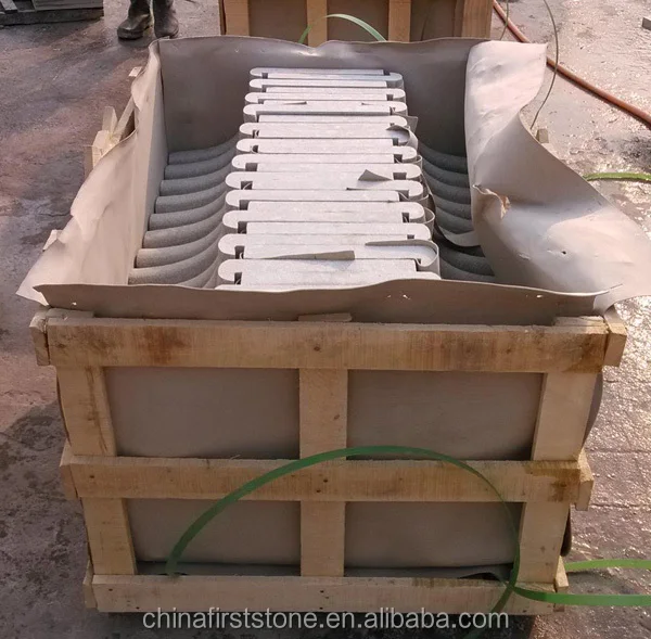 GCBY154 مادة مخصصة من حجر الترافرتين وحواف حافة مستديرة لحمام السباحة وبلاط حافة حمام السباحة من الحجر الأول وحدود الزاوية الداخلية CN؛FUJ