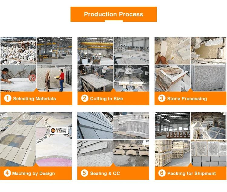 G654 Grey Granite Outdoor Tumbled Paving Stone